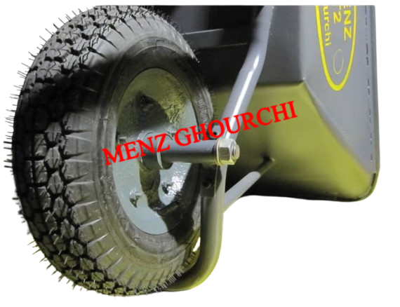 خرید فرغون حرفه ای صنعتی منز با سیستم چرخ و محور قدرتمند.