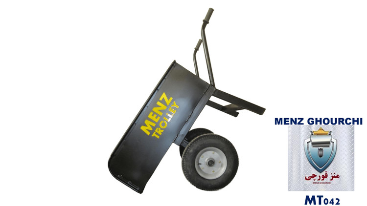 فرغون صنعتی ۲ چرخ MENZ قورچی مخصوص بلوکزنی با طراحی پایدار برای بارهای سنگین.