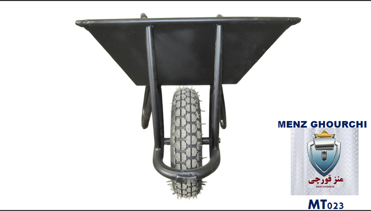 رینگ فولادی ضخیم و دستههای ارگونومیک، مناسب حمل ۲۰۰ کیلوگرم مصالح.