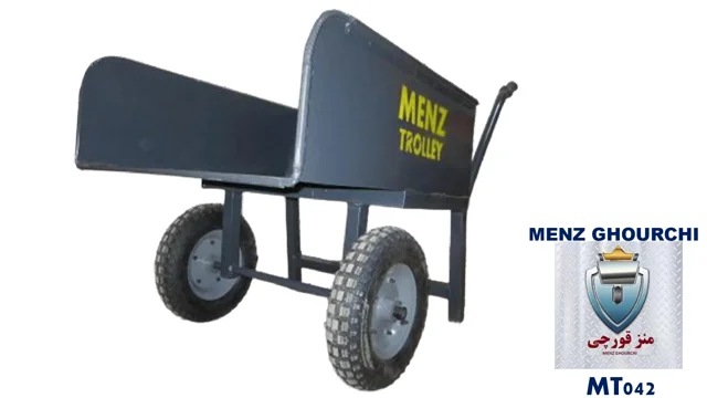 فرغون ۲ چرخ صنعتی MT042 برای حمل ملات و بلوک در کارگاه