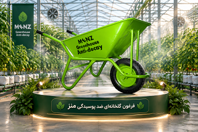 فرغون گلخانه‌ای منز قورچی ضد پوسیدگی و ضد اسید با بدنه مقاوم مناسب فضولات و کود شیمیایی